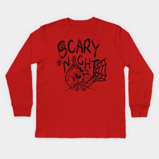 Scary Halloween Night Kids Long Sleeve T-Shirt